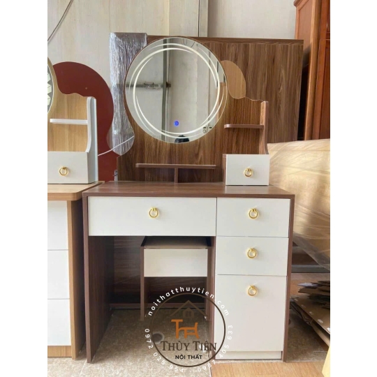 Bàn trang điểm MDF mẫu mới led và ko led