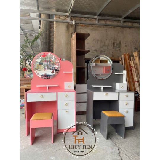 Bàn trang điểm MDF mẫu mới led và ko led