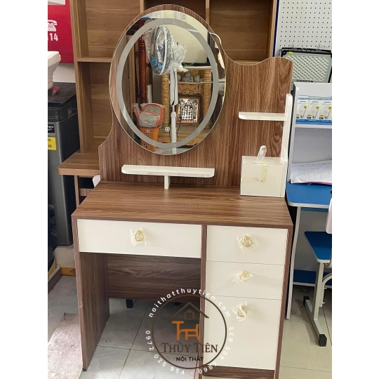 Bàn trang điểm MDF mẫu mới led và ko led