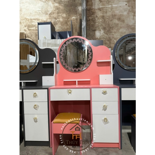 Bàn trang điểm MDF mẫu mới led và ko led