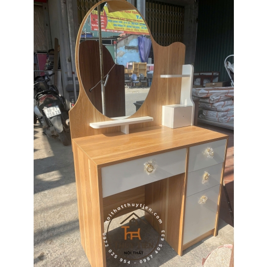 Bàn trang điểm MDF mẫu mới led và ko led