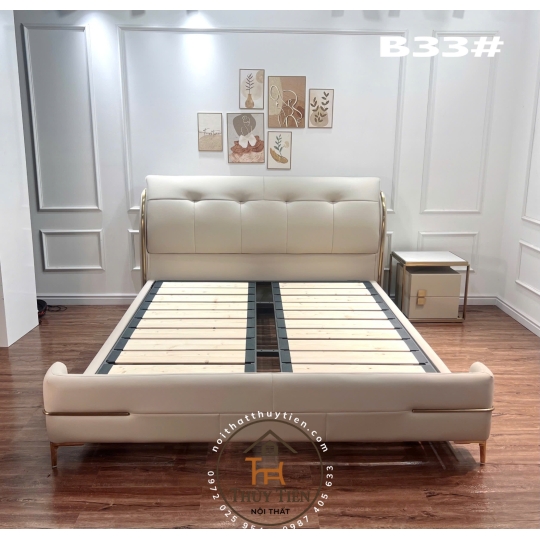 Giường NHẬP KHẨU bọc da cao cấp - Nhập nguyên kiện - Nội thất phòng ngủ đẳng cấp