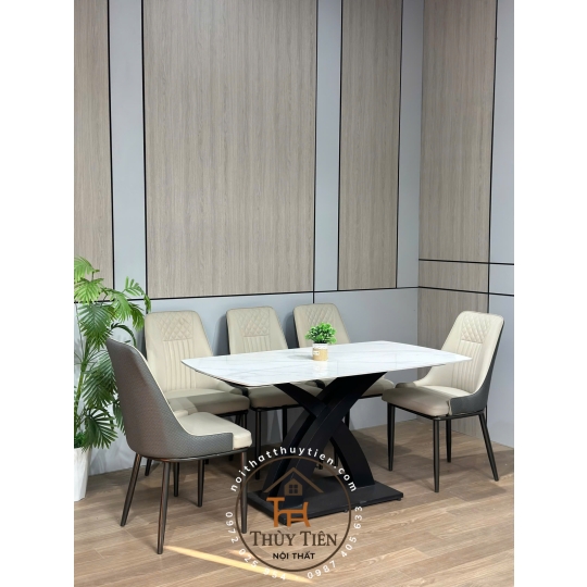 Bộ bàn ghế da chống mèo cào hàng vip 