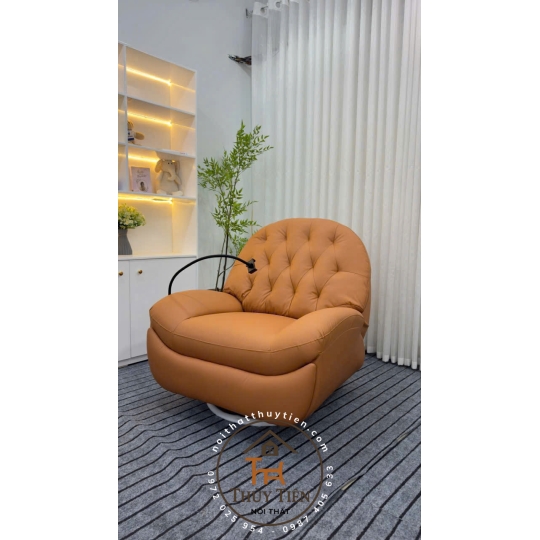 Ghế sofa xoay điều khiển tự động, kèm giá treo điện thoại