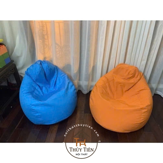 Ghế lười hạt xốp vỏ ghế chất liệu vải kate chống thấm cao cấp size lớn nhiều màu sắc