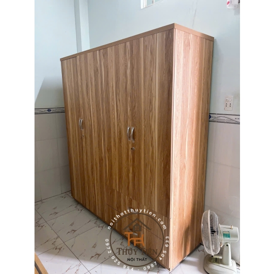 Tủ quần áo gỗ MDF cửa mở - TQAMDF 025