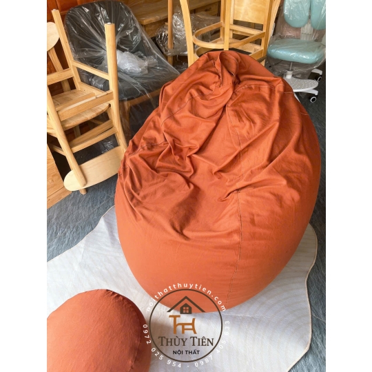 Ghế  sofa lười hạt xốp vỏ ghế chất liệu vải cao cấp nhiều màu sắc