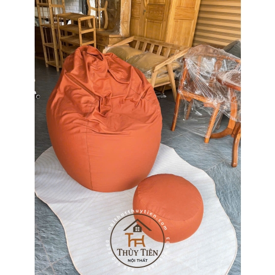 Ghế  sofa lười hạt xốp vỏ ghế chất liệu vải cao cấp nhiều màu sắc