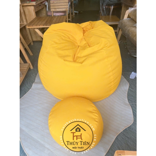Ghế  sofa lười hạt xốp vỏ ghế chất liệu vải cao cấp nhiều màu sắc