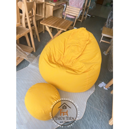 Ghế  sofa lười hạt xốp vỏ ghế chất liệu vải cao cấp nhiều màu sắc