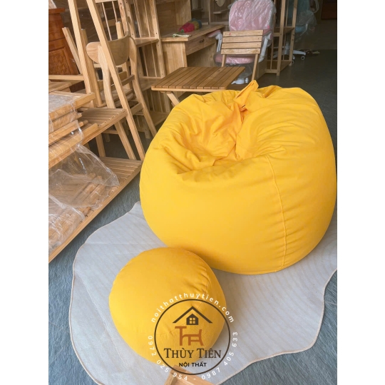 Ghế  sofa lười hạt xốp vỏ ghế chất liệu vải cao cấp nhiều màu sắc
